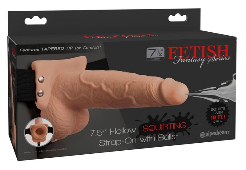 Strapon z uprzężą Fetish Fantasy Series, pustym dildo, 19,1 cm