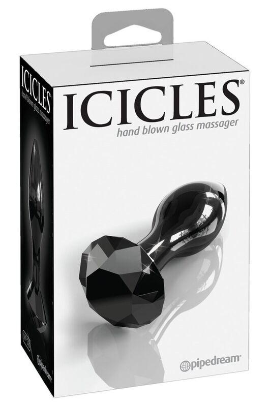 Szklany korek analny ICICLES N. 78