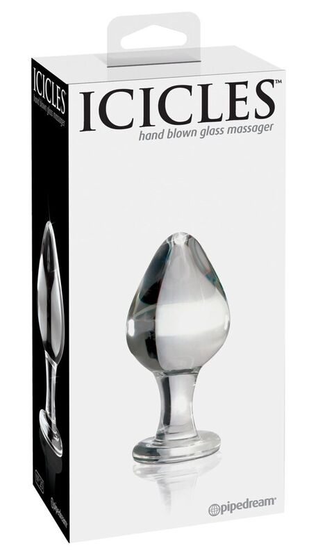 Szklany korek analny ICICLES N. 25