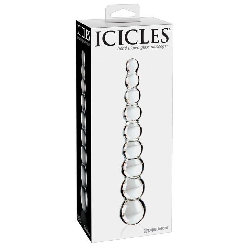 Szklane dildo ICICLES N. 2, 22 cm