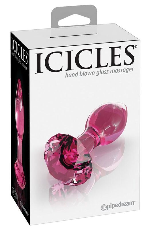 Szklany korek analny ICICLES N. 79