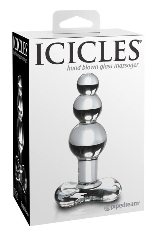 Szklany korek analny ICICLES N. 47