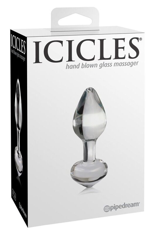 ICICLES N. 44 przezroczysty szklany korek analny