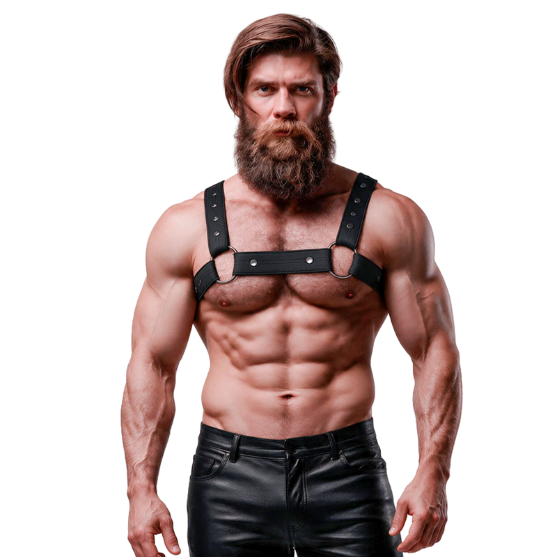 FETISH SUBMISSIVE ATTITUDE męska uprząż, regulowana
