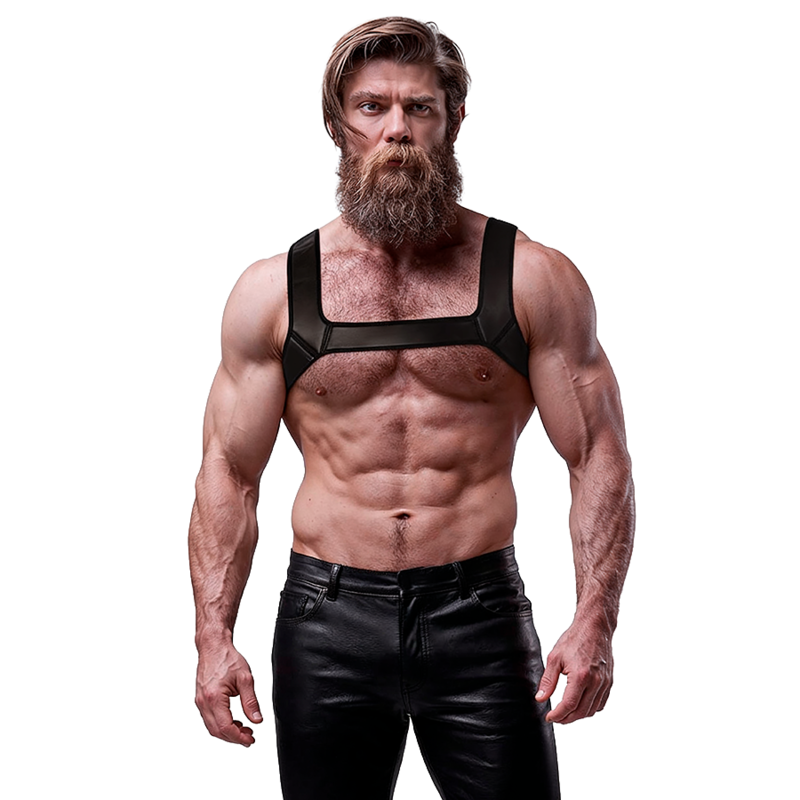 Męska uprząż FETISH SUBMISSIVE ATTITUDE, rozmiar M