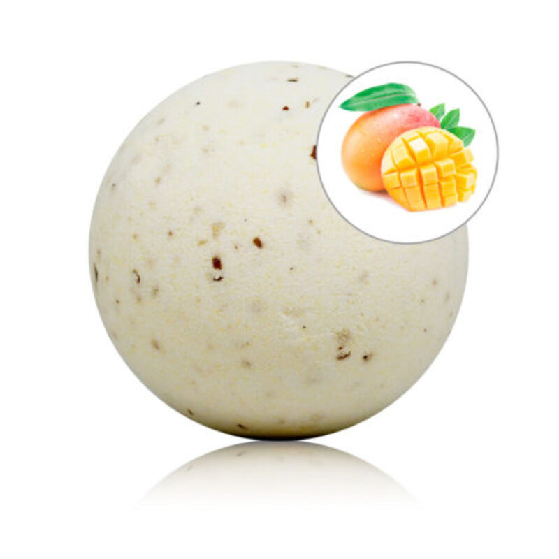 Musująca kula do kąpieli TALOKA o zapachu mango z płatkami róż