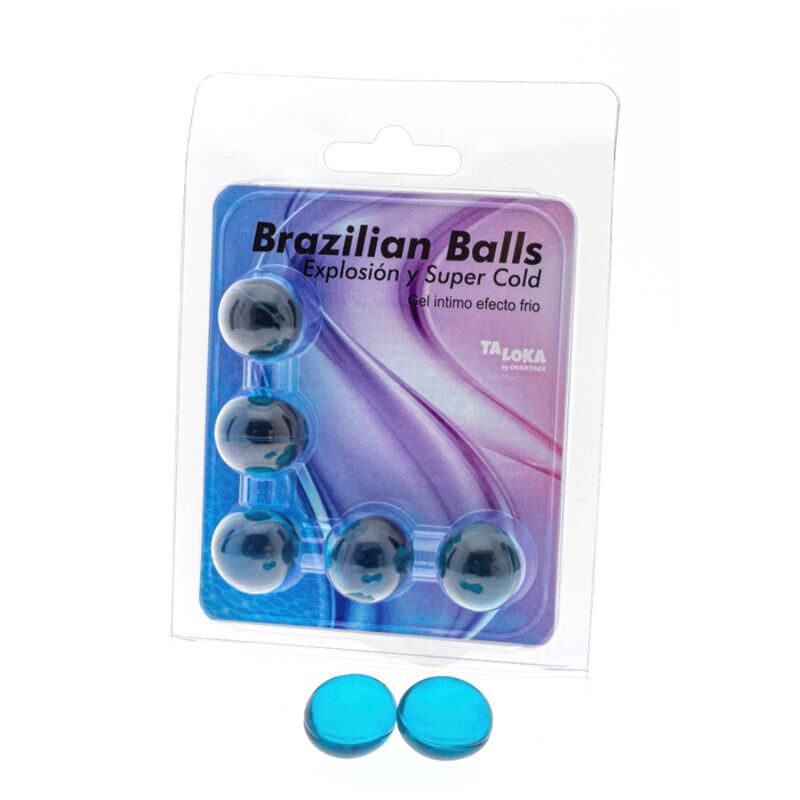 TALOKA Brazilian Balls z chłodzącym żelem do masażu, 5 sztuk