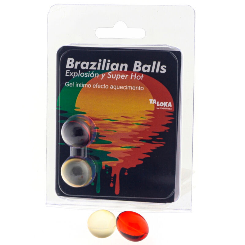TALOKA Brazilian Balls z rozgrzewającym olejkiem do masażu, 2 sztuki