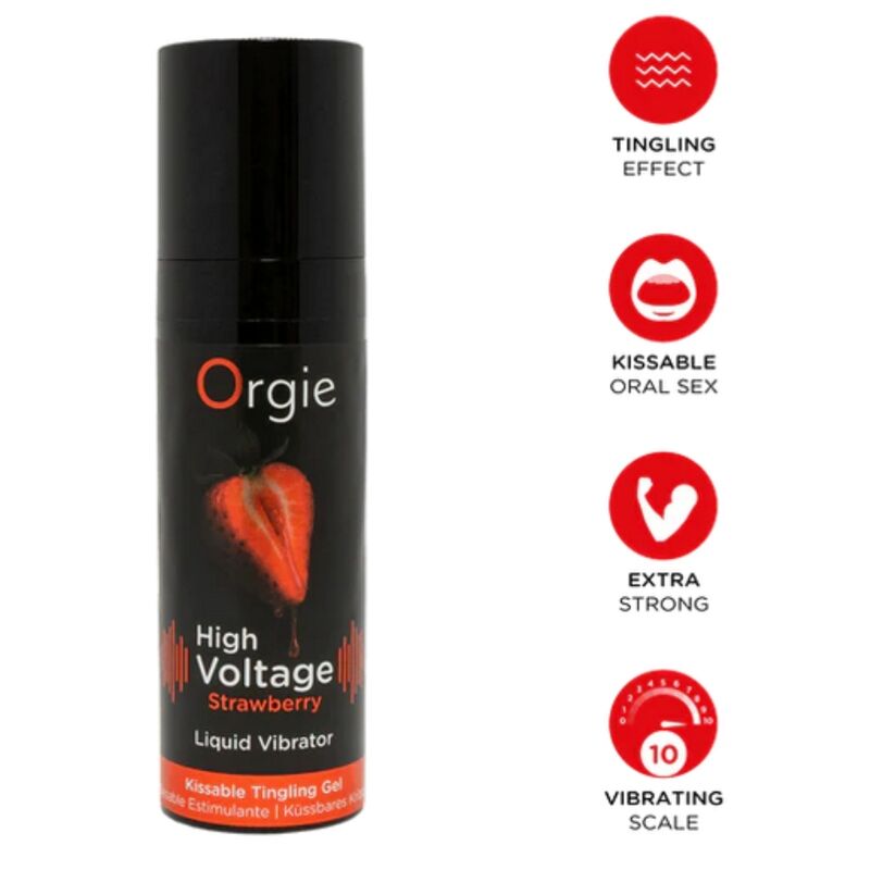 ORGIE High Voltage żel stymulujący o smaku truskawkowym, 15 ml