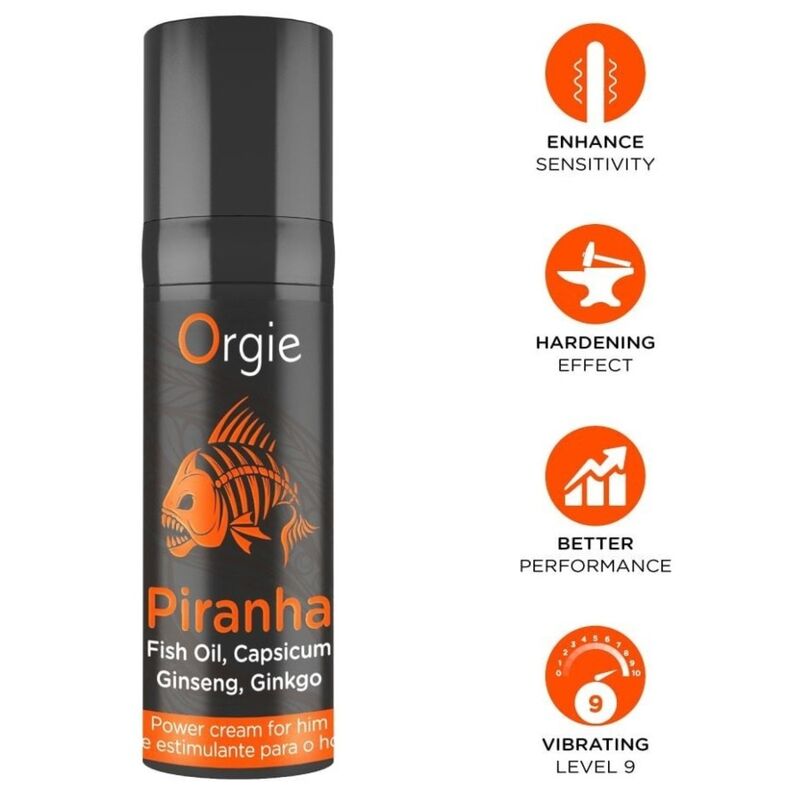 Krem ORGIE Piranha Power dla niego, 15 ml