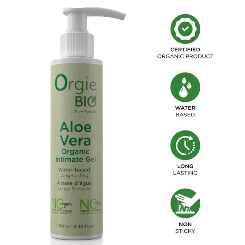 Żel nawilżający na bazie wody ORGIE BIO Aloe Vera, 100 ml