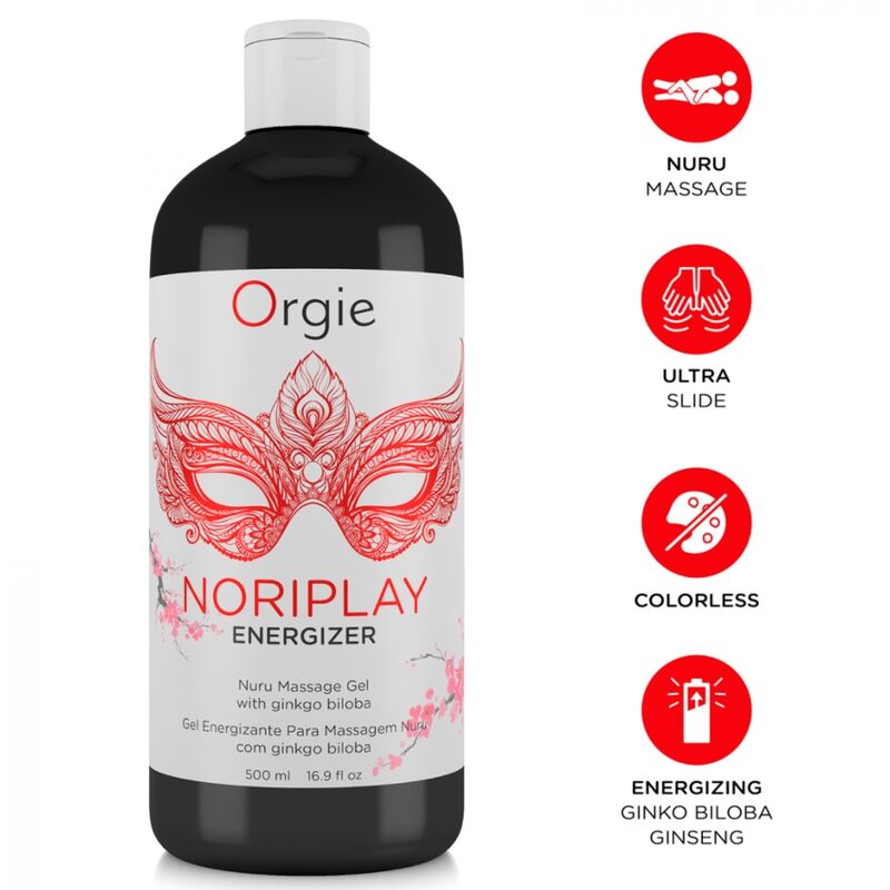 Żel do masażu ORGIE Noriplay Energizer Nuru, 500 ml