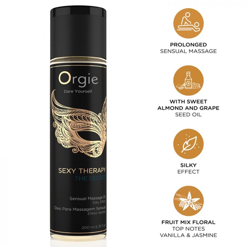 ORGIE Sexy Therapy The Secret olejek do masażu, 200 ml