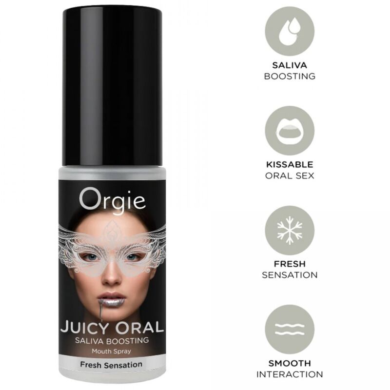 Spray do ust ORGIE Juicy o smaku mięty, 15 ml