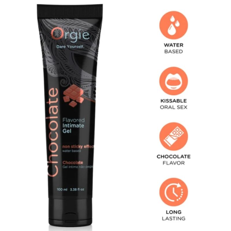 Żel intymny na bazie wody ORGIE Chocolate Kissable o smaku czekoladowym, 100 ml
