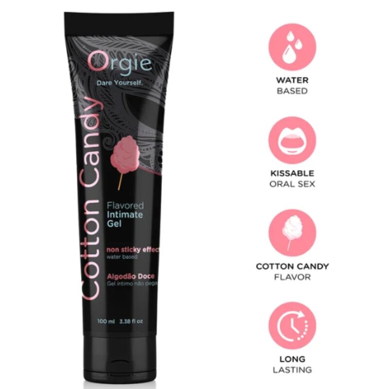 ORGIE żel na bazie wody o smaku waty cukrowej, 100 ml