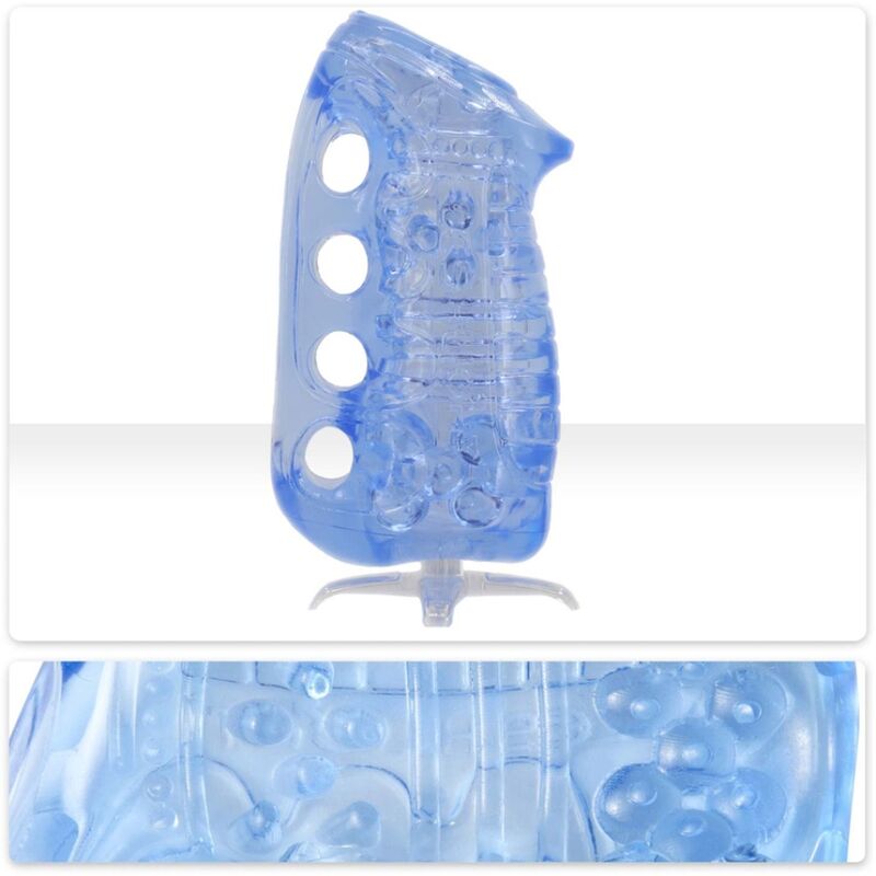 Fleshlight Fleshskins Grip Blue Ice Manualny Masturbator Dla Mężczyzn, Niebieski