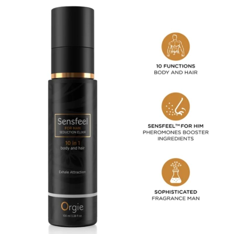 Eliksir ORGIE Sensfeel do ciała i włosów, 100 ml