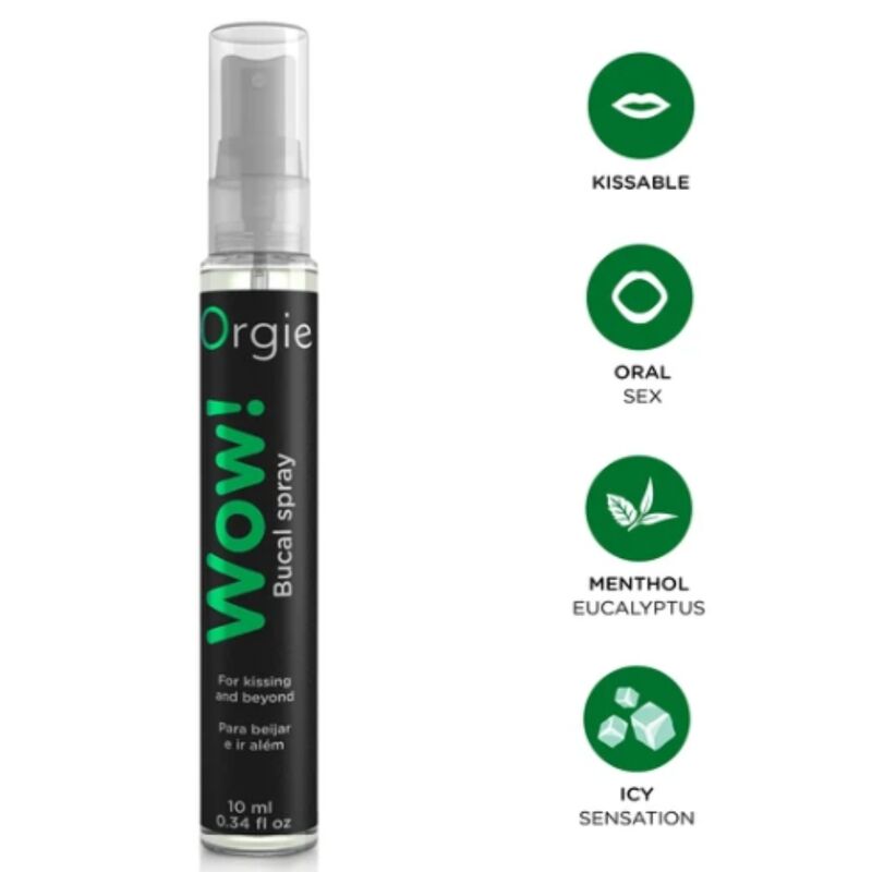 ORGIE WOW! Spray do ust z mentolem i eukaliptusem, 10 ml