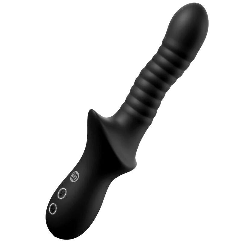 ANAL FANTASY ELITE PLEASURE WAVE, ładowany czarny masażer analny