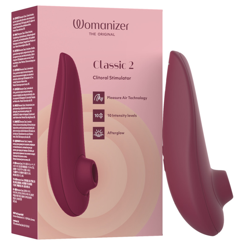 Womanizer Classic 2 wibrator ciśnieniowy w kolorze bordowym