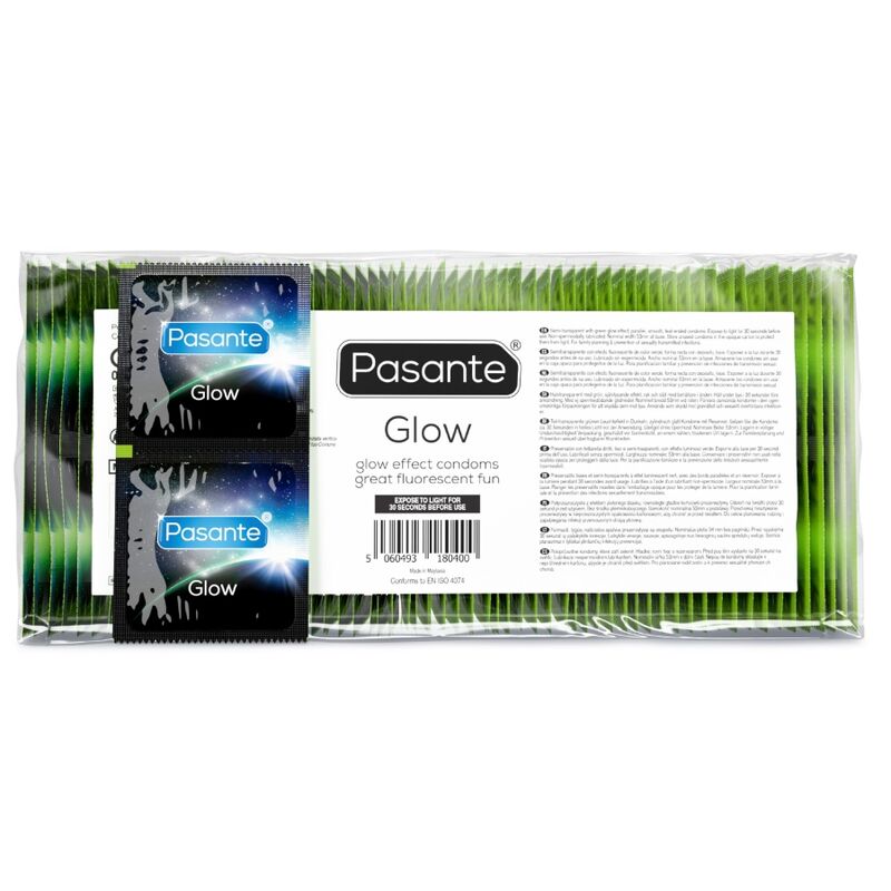 Prezerwatywy PASANTE Glow, 144 sztuki