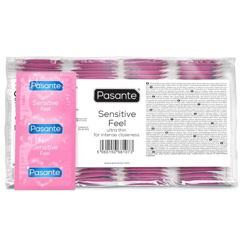 Prezerwatywy Pasante Sensitive Feel, opakowanie zbiorcze, 144 sztuki