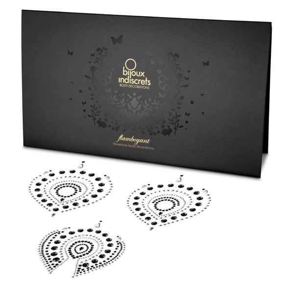 Biżuteria na ciało Bijoux Indiscrets Flamboyant Black & Silver