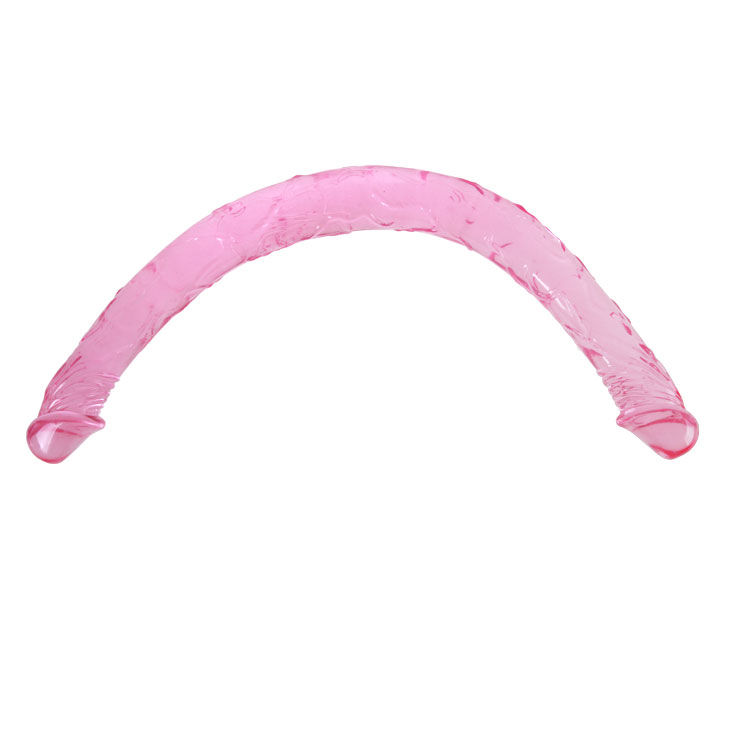 Podwójne dildo BAILE, niebieskie, 44,5 cm