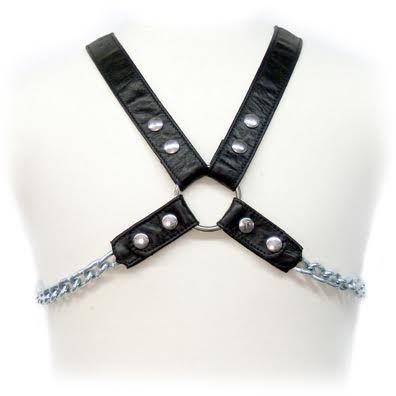 LEATHER BODY Chain Harness II męskie szelki harness ze skóry
