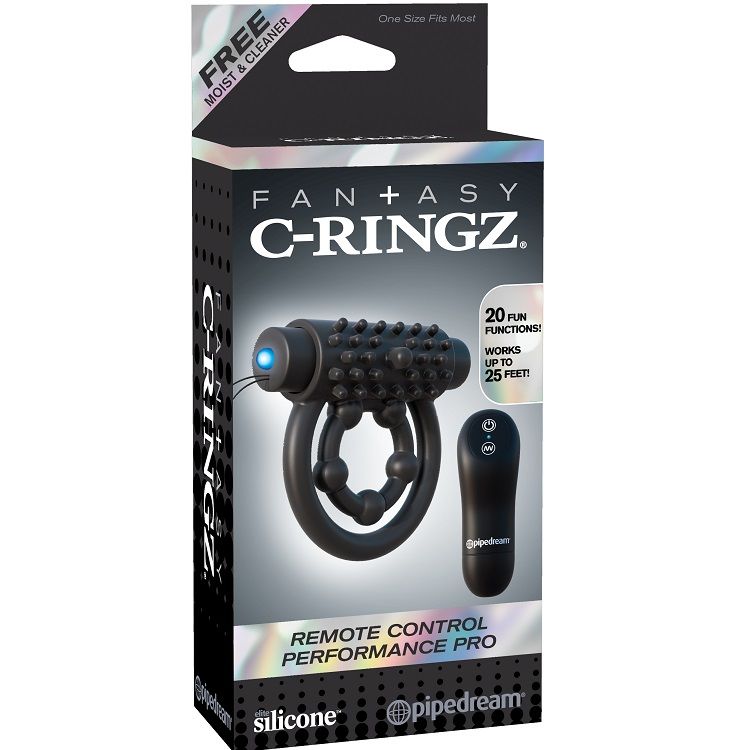 FANTASY C-RINGZ wibrujący pierścień erekcyjny z pilotem