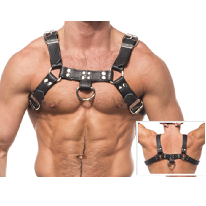 LEATHER BODY Chain Harness III męska uprząż ze skóry