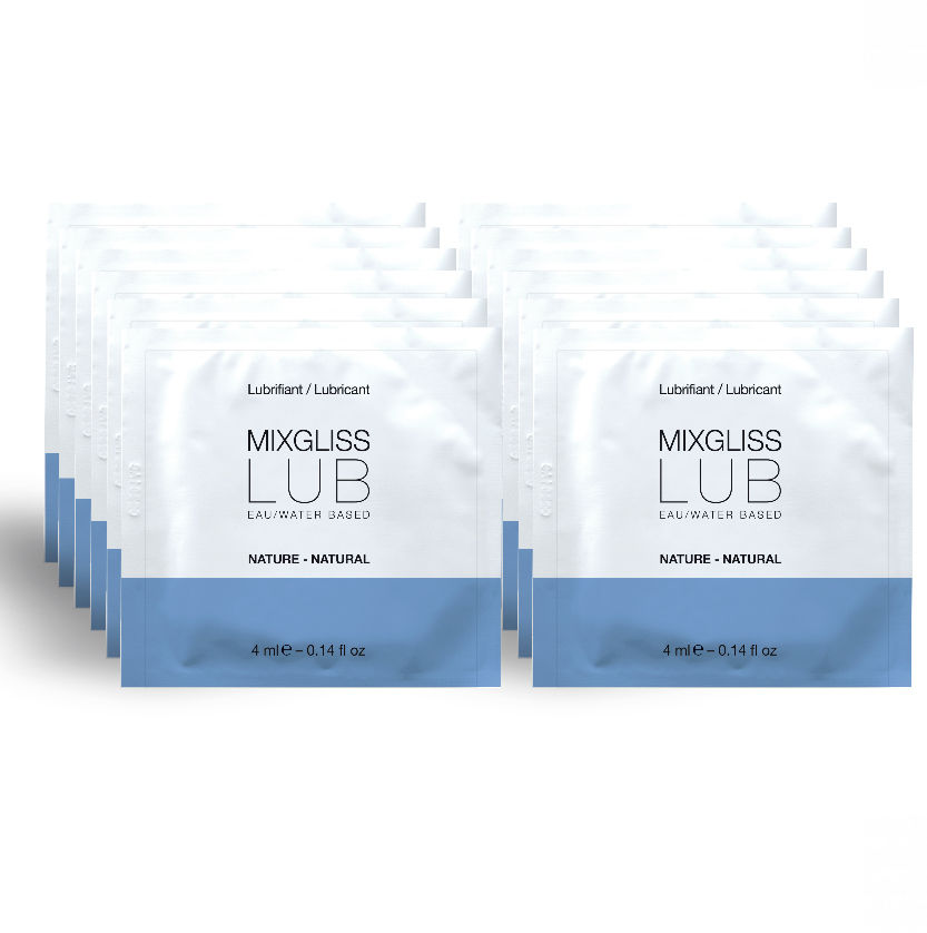 MIXGLISS Natural, lubrykant na bazie wody, 12 saszetek jednorazowych