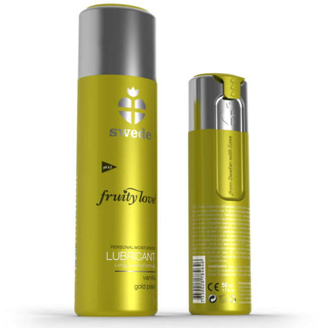 Swede Fruity Love żel intymny o smaku wanilii i złotej gruszki, 50 ml