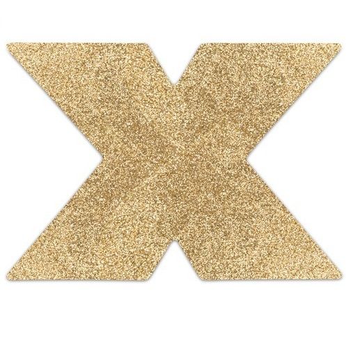 BIJOUX INDISCRETS Flash Cross Gold nakładki na sutki