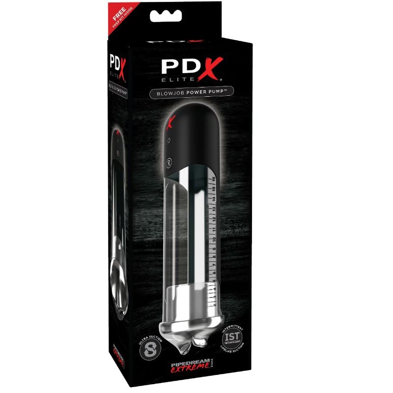 PDX Elite Blowjob Power Pump z odłączaną nakładką