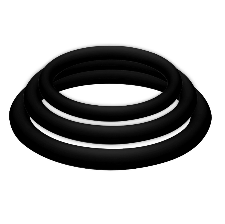 JOYDIVISION POTENZDUO Plus: zestaw pierścieni na penisa bez wibracji, 3 rozmiary