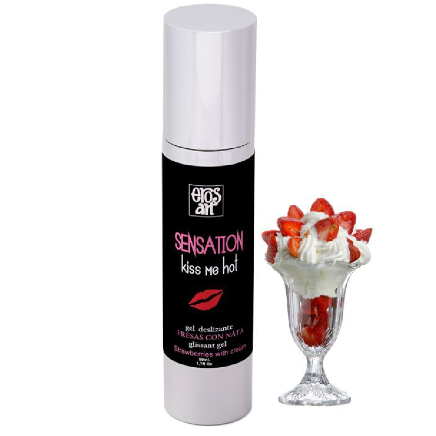 EROS-ART Sensattion żel intymny o smaku truskawkowo śmietankowym, 50 ml
