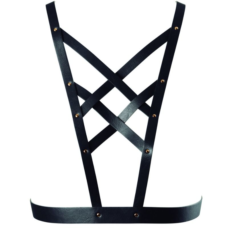 Harness Maze Crossover Bijoux Indiscrets w czarnym kolorze