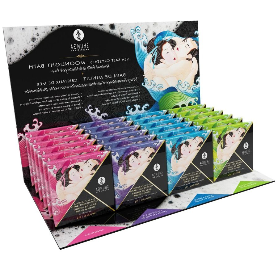 Sól do kąpieli Shunga Love Bath w ekspozytorze, 24 porcje
