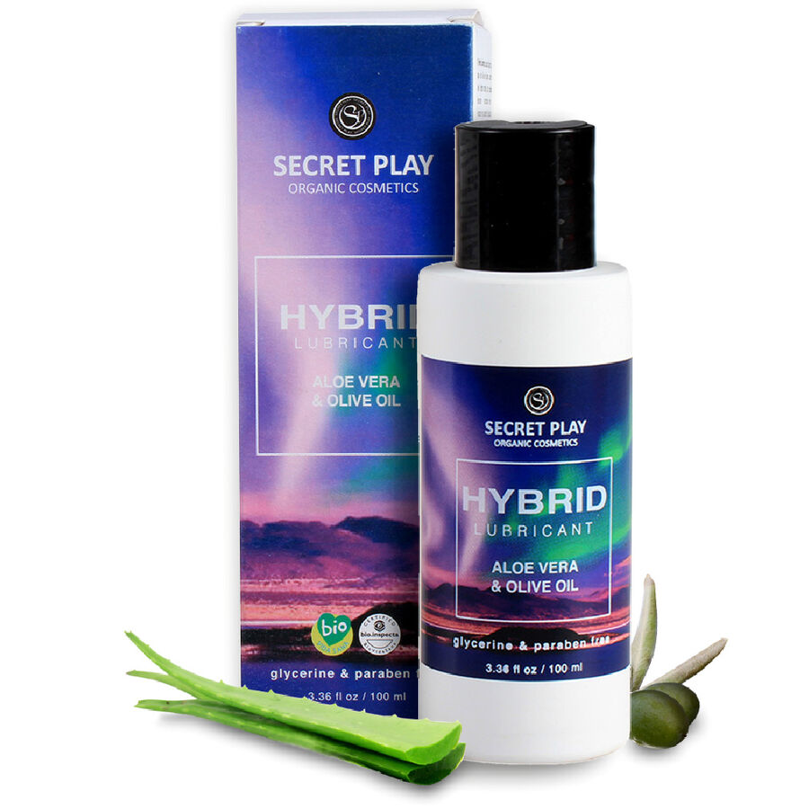 SECRETPLAY hybrydyczny lubrykant z aloesem i ekstraktem z oliwek, 100 ml