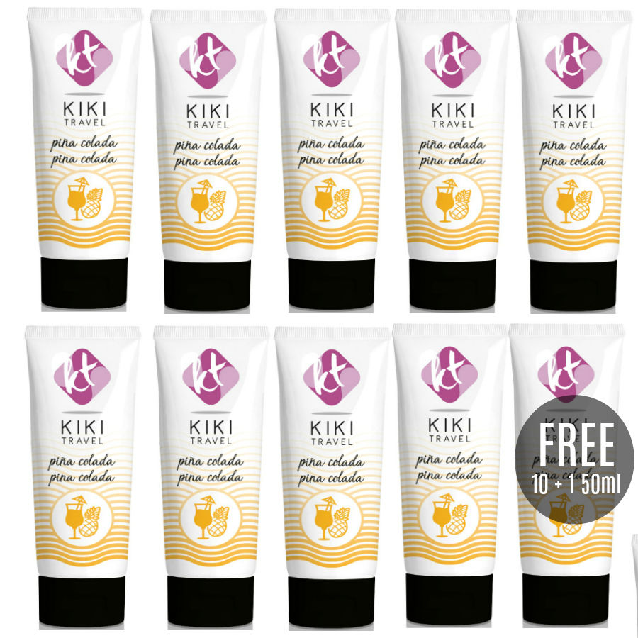 Wodny lubrykant Pina Colada, wegański, pielęgnujący, 50 ml KIKÍ TRAVEL