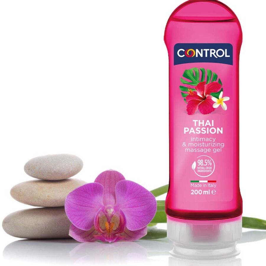 Żel do masażu Control Thai Passion 2 w 1, 200 ml