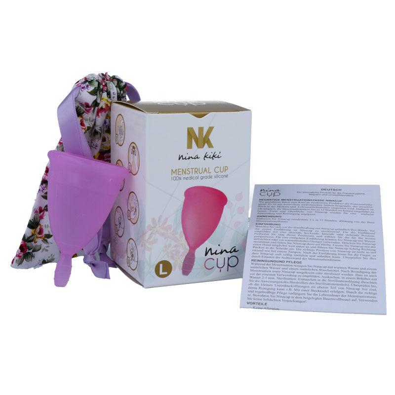 NINA KIKÍ kubeczek menstruacyjny, fioletowy, rozmiar L