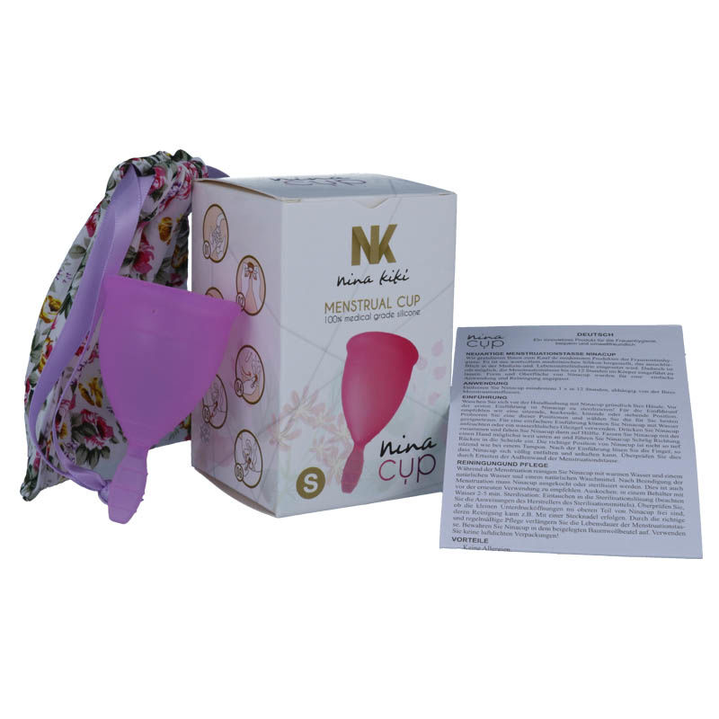 Kubeczek menstruacyjny NINA KIKÍ, rozmiar S, fioletowy