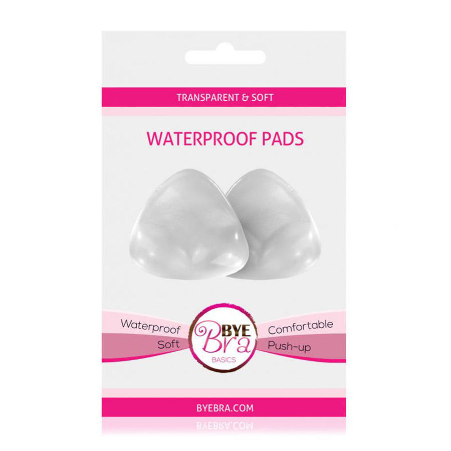 BYE BRA Waterproof Pads, przezroczyste wkładki push up do bikini