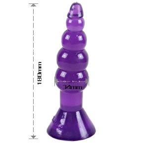 BAILE Climax Happens, korek analny, 17 cm, liliowy