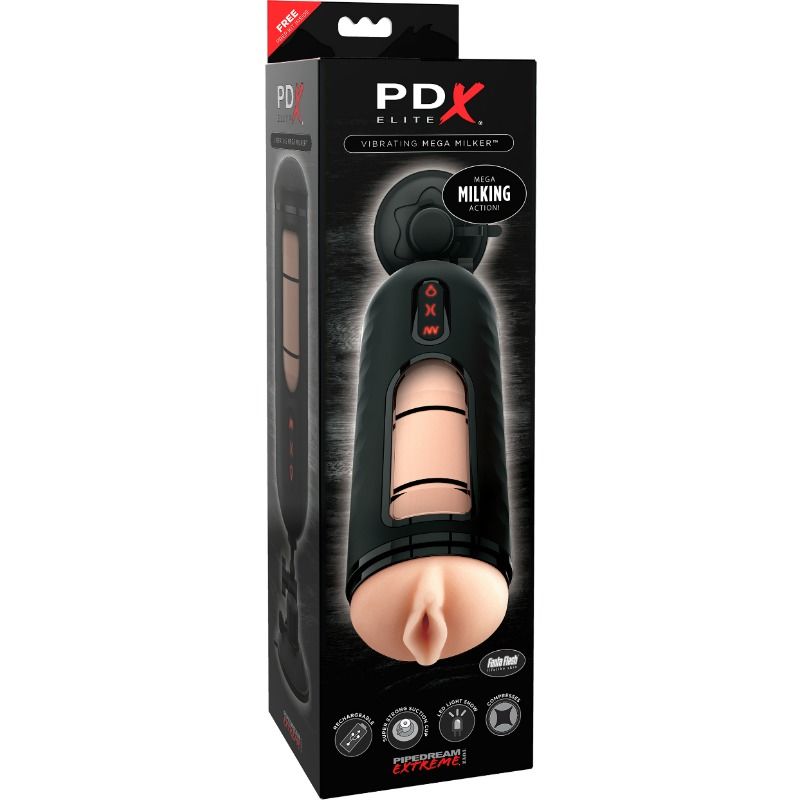 PDX ELITE Vibrating Mega Milker wibrujący masturbator