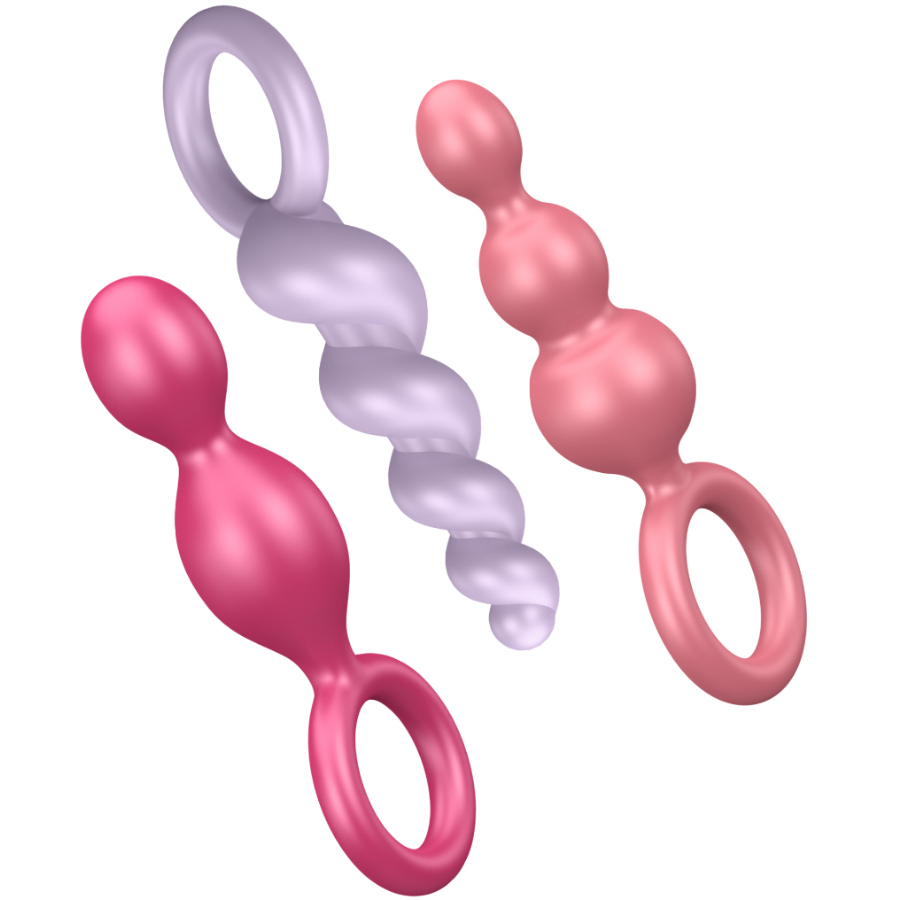 Zestaw korków analnych Satisfyer, 3 korki, wielokolorowe