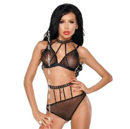 Czarny komplet bielizny ME-SEDUCE Dotty